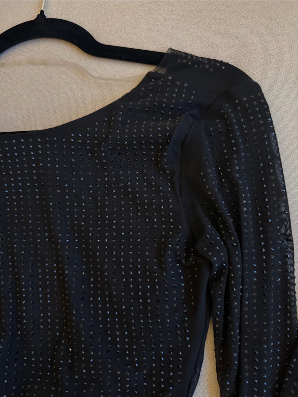 OW Collection MESHA Rhinestone Blouse - Picture 3 of 5
